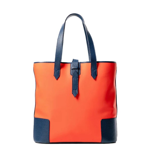 The DeuxMag All Weather Tote bag, mandarine and blue